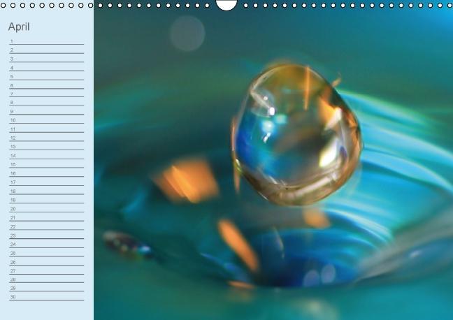 Weitere Ansicht: Geburtstagskalender "Wasser-Spiele" (Wandkalender immerwährend DIN A3 quer) | Sigrid Schiller-Bauer