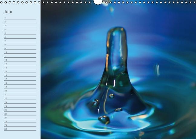 Weitere Ansicht: Geburtstagskalender "Wasser-Spiele" (Wandkalender immerwährend DIN A3 quer) | Sigrid Schiller-Bauer