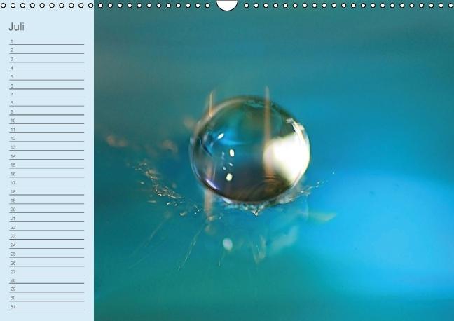 Weitere Ansicht: Geburtstagskalender "Wasser-Spiele" (Wandkalender immerwährend DIN A3 quer) | Sigrid Schiller-Bauer