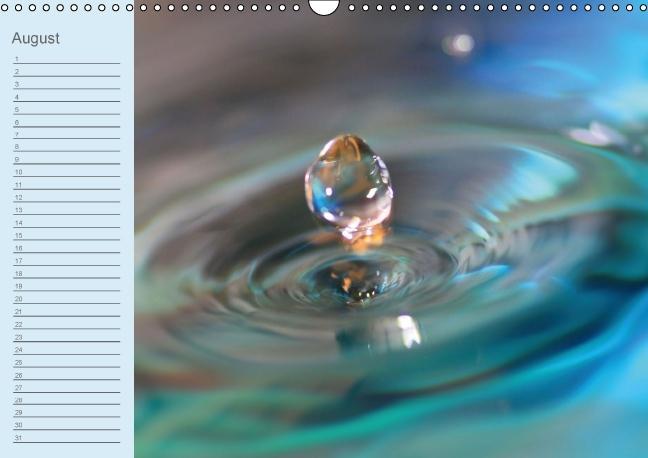 Weitere Ansicht: Geburtstagskalender "Wasser-Spiele" (Wandkalender immerwährend DIN A3 quer) | Sigrid Schiller-Bauer