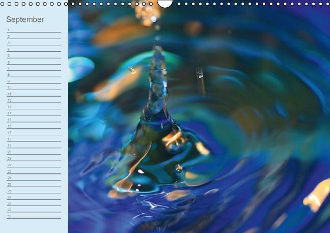 Weitere Ansicht: Geburtstagskalender "Wasser-Spiele" (Wandkalender immerwährend DIN A3 quer) | Sigrid Schiller-Bauer