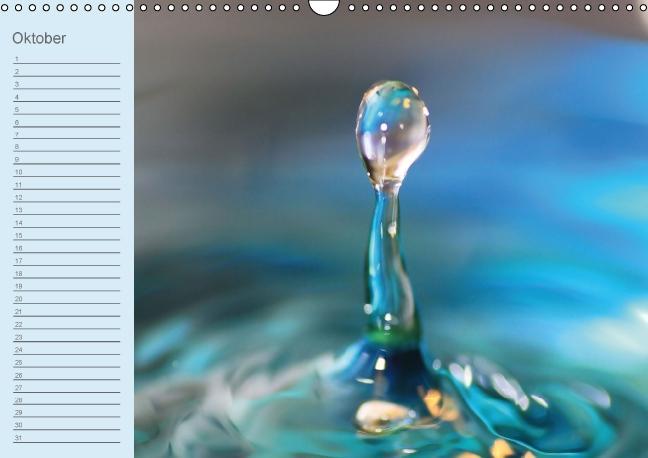 Weitere Ansicht: Geburtstagskalender "Wasser-Spiele" (Wandkalender immerwährend DIN A3 quer) | Sigrid Schiller-Bauer