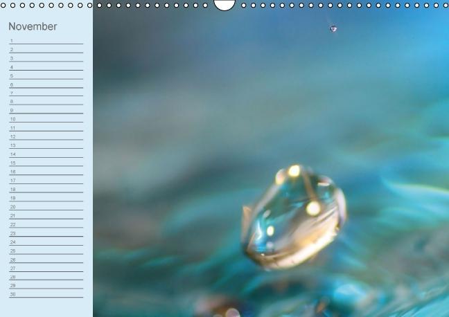 Weitere Ansicht: Geburtstagskalender "Wasser-Spiele" (Wandkalender immerwährend DIN A3 quer) | Sigrid Schiller-Bauer