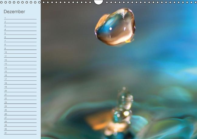Weitere Ansicht: Geburtstagskalender "Wasser-Spiele" (Wandkalender immerwährend DIN A3 quer) | Sigrid Schiller-Bauer