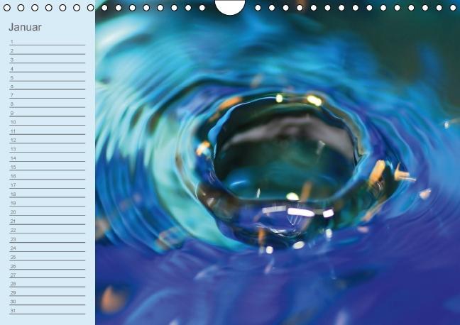 Weitere Ansicht: Geburtstagskalender "Wasser-Spiele" (Wandkalender immerwährend DIN A4 quer) | Sigrid Schiller-Bauer