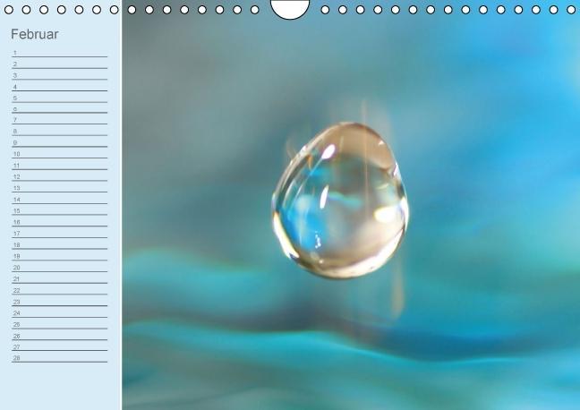 Weitere Ansicht: Geburtstagskalender "Wasser-Spiele" (Wandkalender immerwährend DIN A4 quer) | Sigrid Schiller-Bauer