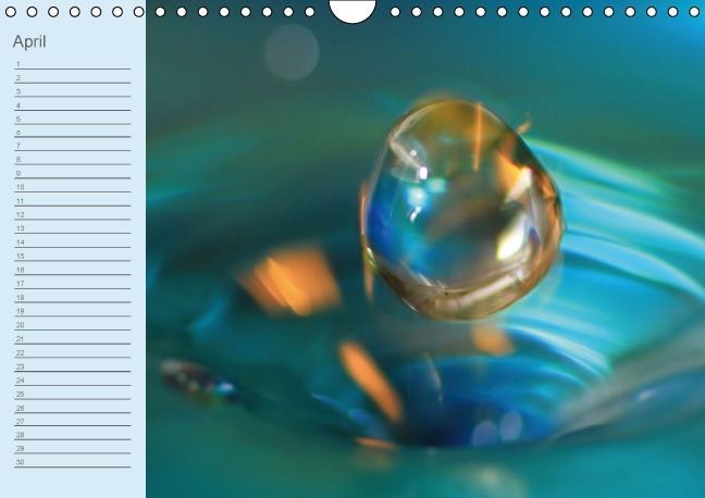 Weitere Ansicht: Geburtstagskalender "Wasser-Spiele" (Wandkalender immerwährend DIN A4 quer) | Sigrid Schiller-Bauer