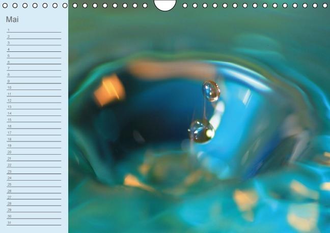 Weitere Ansicht: Geburtstagskalender "Wasser-Spiele" (Wandkalender immerwährend DIN A4 quer) | Sigrid Schiller-Bauer