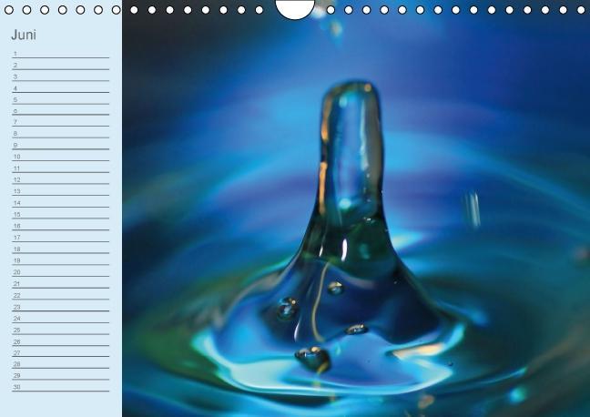 Weitere Ansicht: Geburtstagskalender "Wasser-Spiele" (Wandkalender immerwährend DIN A4 quer) | Sigrid Schiller-Bauer