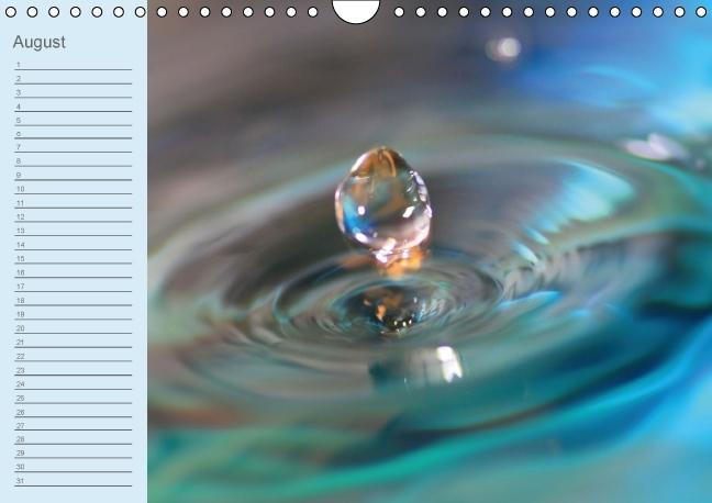 Weitere Ansicht: Geburtstagskalender "Wasser-Spiele" (Wandkalender immerwährend DIN A4 quer) | Sigrid Schiller-Bauer