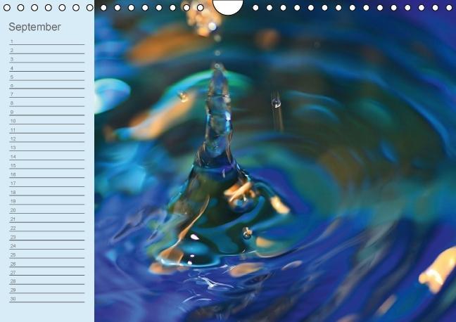 Weitere Ansicht: Geburtstagskalender "Wasser-Spiele" (Wandkalender immerwährend DIN A4 quer) | Sigrid Schiller-Bauer