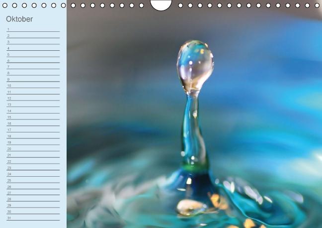 Weitere Ansicht: Geburtstagskalender "Wasser-Spiele" (Wandkalender immerwährend DIN A4 quer) | Sigrid Schiller-Bauer