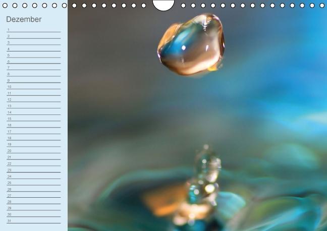 Weitere Ansicht: Geburtstagskalender "Wasser-Spiele" (Wandkalender immerwährend DIN A4 quer) | Sigrid Schiller-Bauer