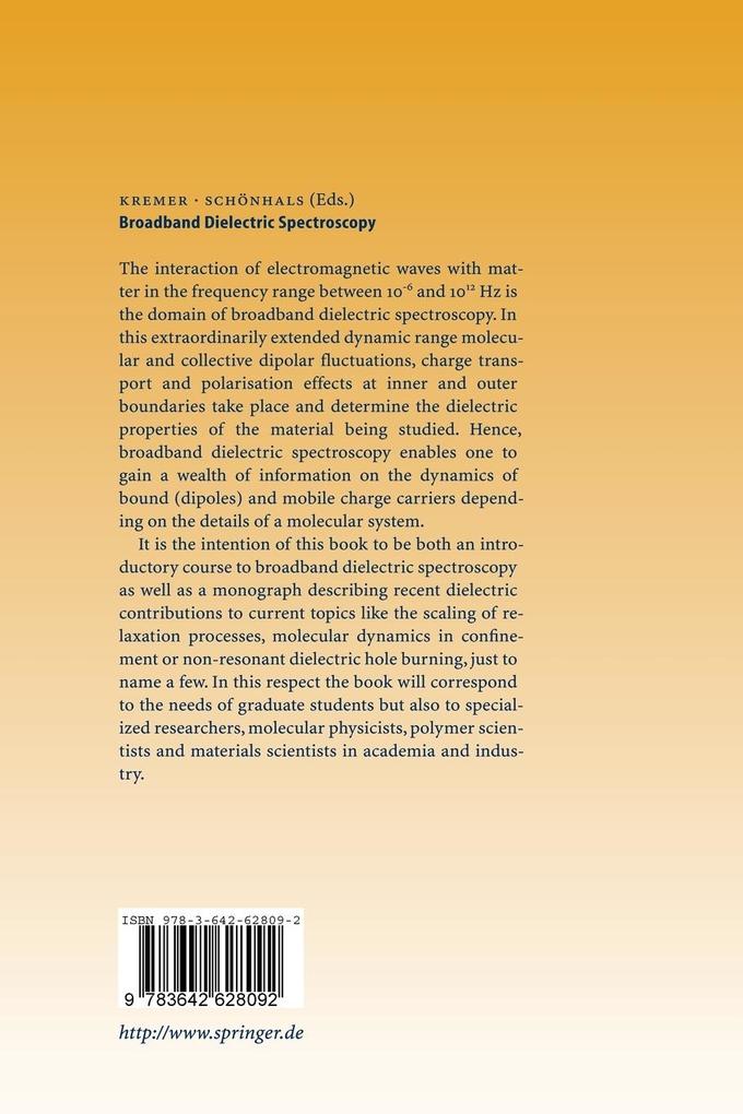 Weitere Ansicht: Broadband Dielectric Spectroscopy