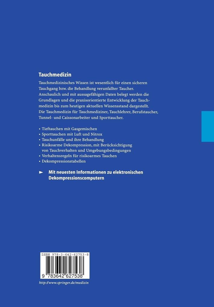 Weitere Ansicht: Tauchmedizin | A. A. Bühlmann, E.B. Völlm, P. Nussberger