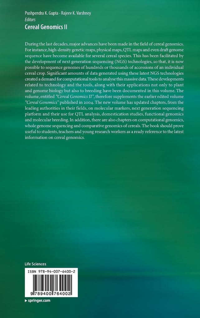 Weitere Ansicht: Cereal Genomics II