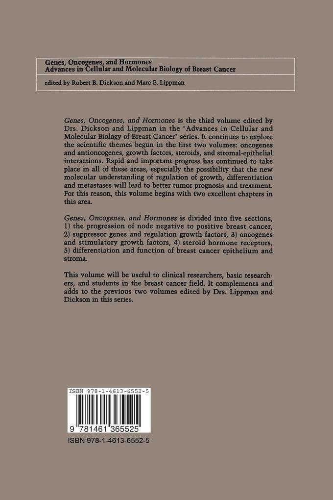 Weitere Ansicht: Genes, Oncogenes, and Hormones