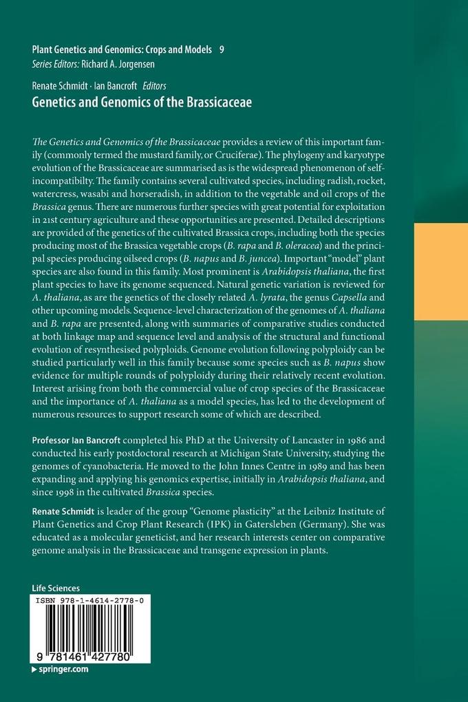 Weitere Ansicht: Genetics and Genomics of the Brassicaceae