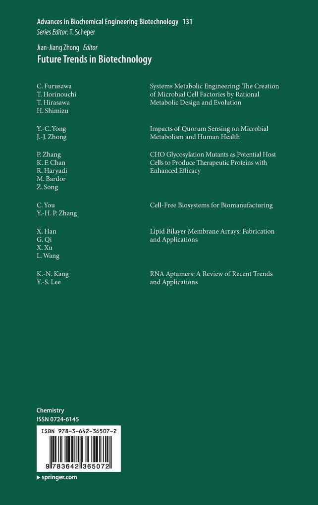 Weitere Ansicht: Future Trends in Biotechnology