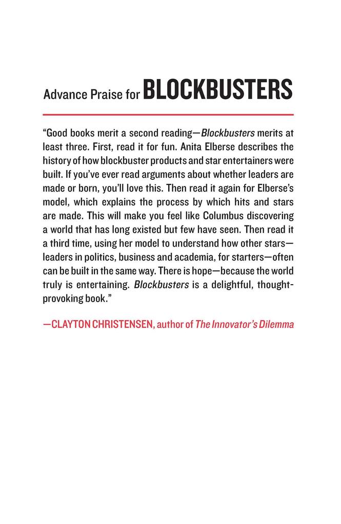Weitere Ansicht: Blockbusters | Anita Elberse