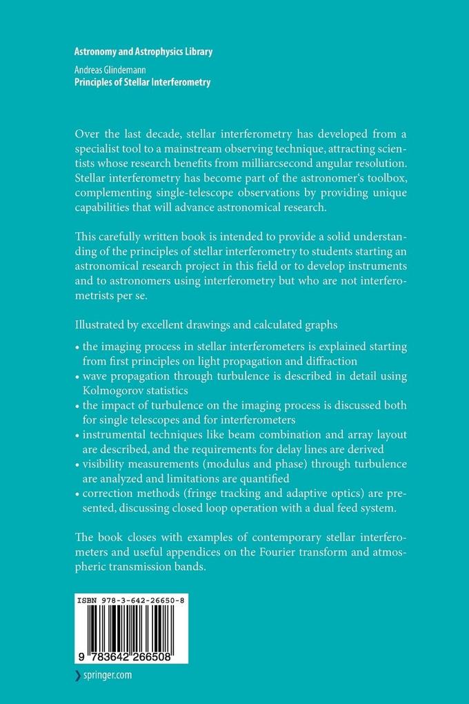 Weitere Ansicht: Principles of Stellar Interferometry | Andreas Glindemann
