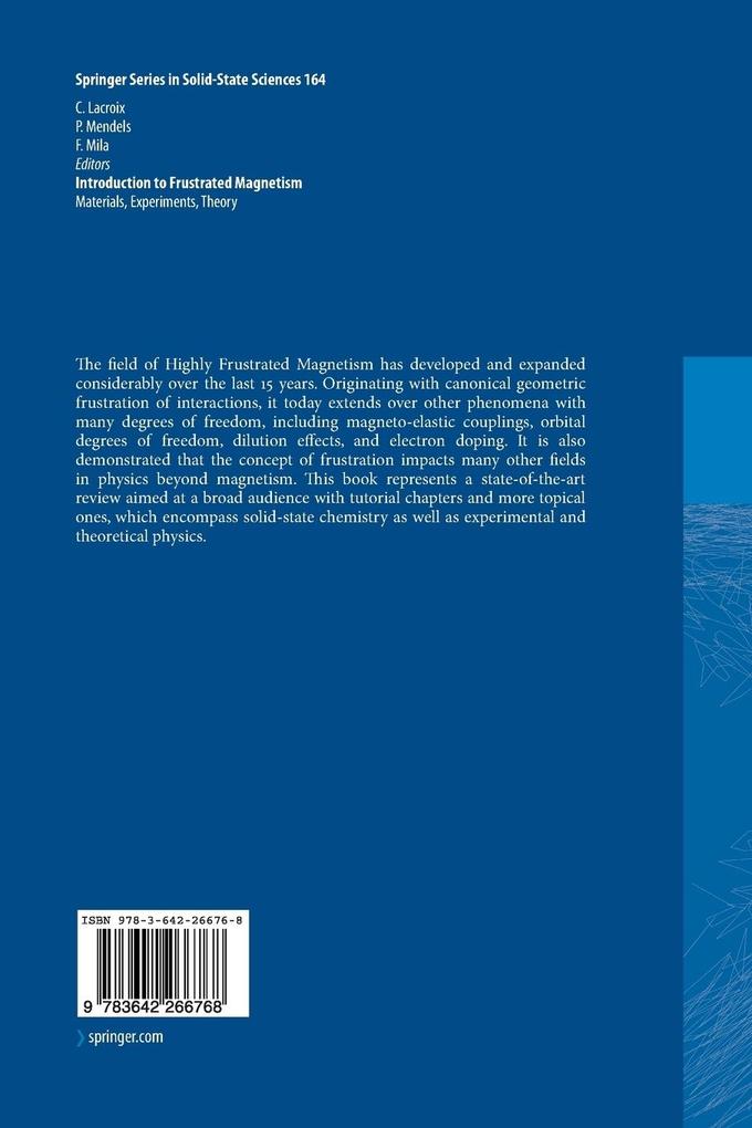 Weitere Ansicht: Introduction to Frustrated Magnetism