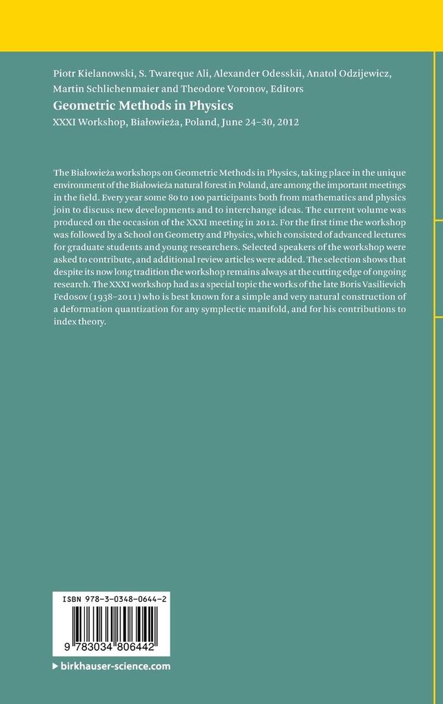 Weitere Ansicht: Geometric Methods in Physics