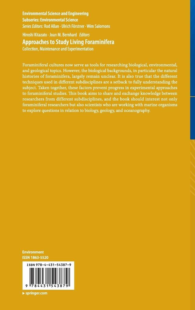 Weitere Ansicht: Approaches to Study Living Foraminifera