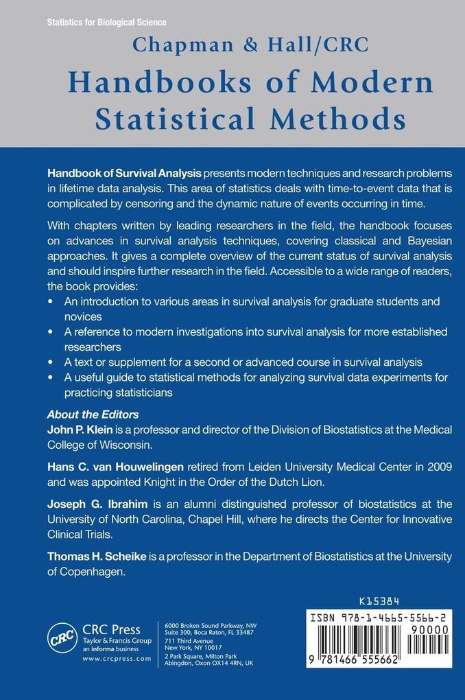Weitere Ansicht: Handbook of Survival Analysis