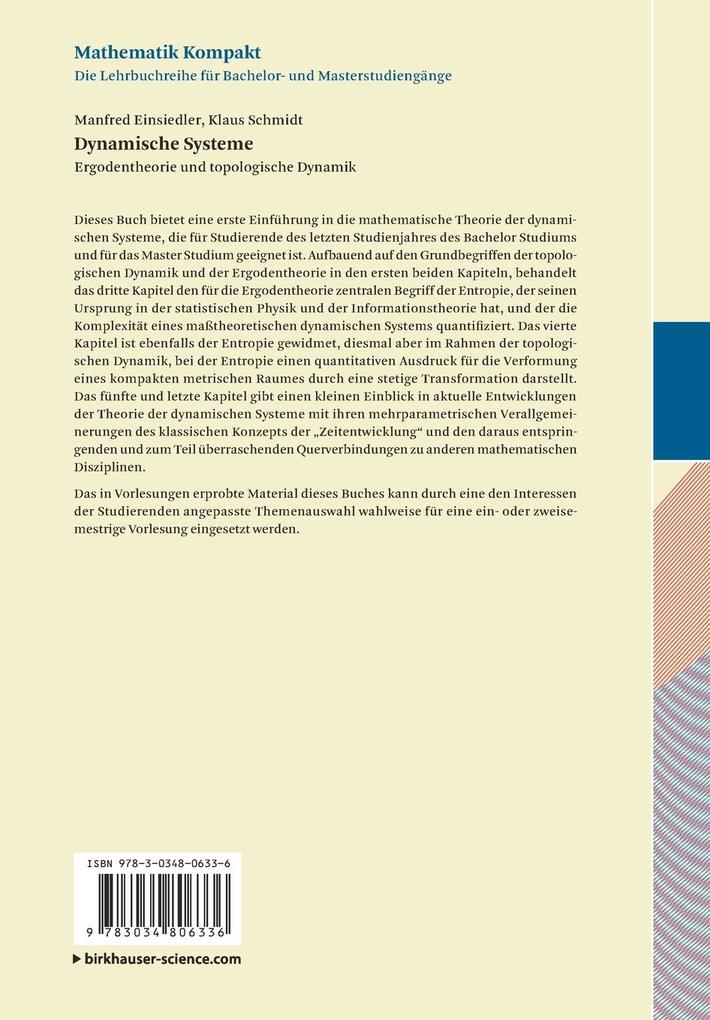 Weitere Ansicht: Dynamische Systeme | Manfred Einsiedler, Klaus Schmidt