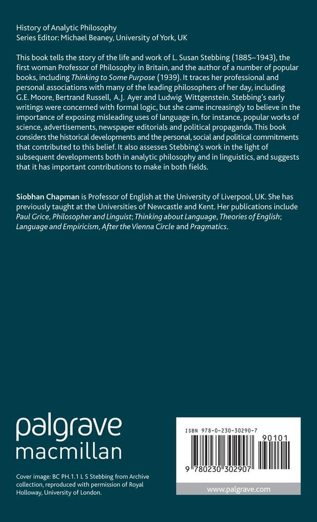 Weitere Ansicht: Susan Stebbing and the Language of Common Sense | S. Chapman