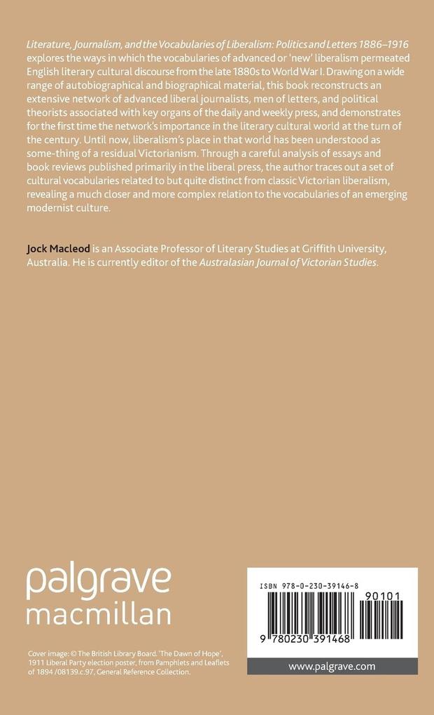 Weitere Ansicht: Literature, Journalism, and the Vocabularies of Liberalism | J. Macleod