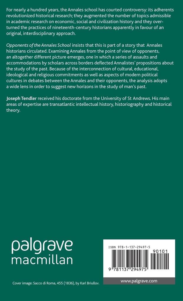 Weitere Ansicht: Opponents of the Annales School | Joseph Tendler