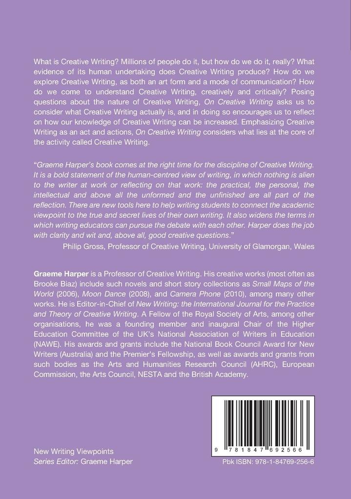 Weitere Ansicht: On Creative Writing | Graeme Harper