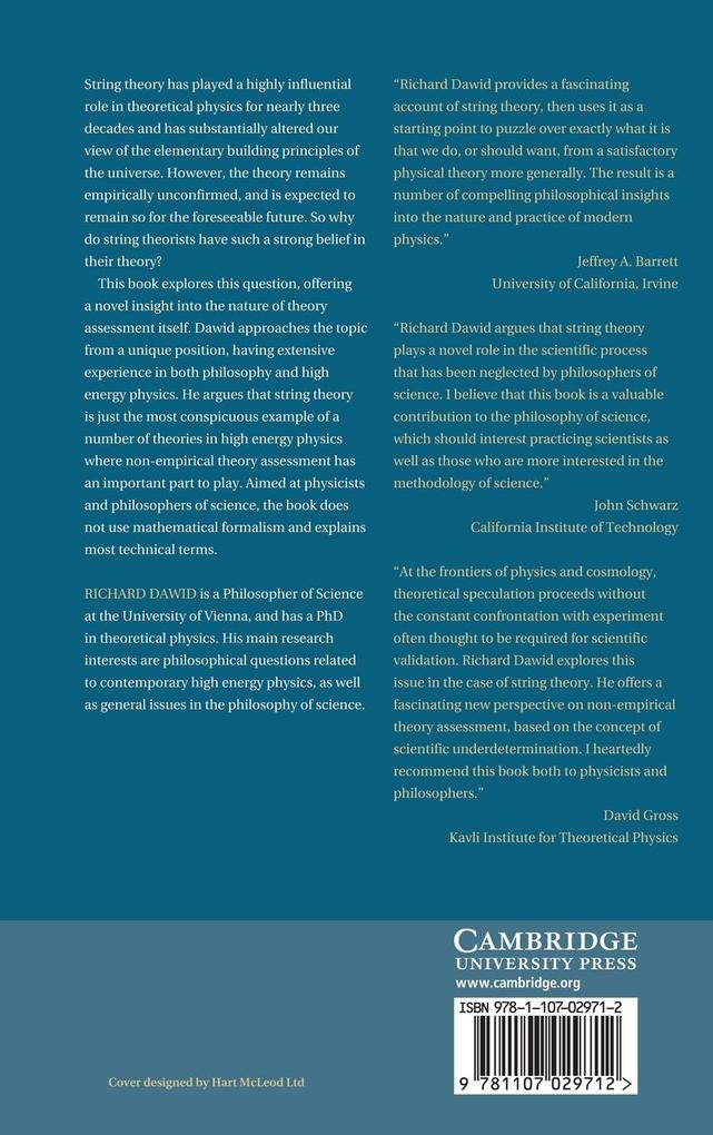 Weitere Ansicht: String Theory and the Scientific Method | Richard Dawid