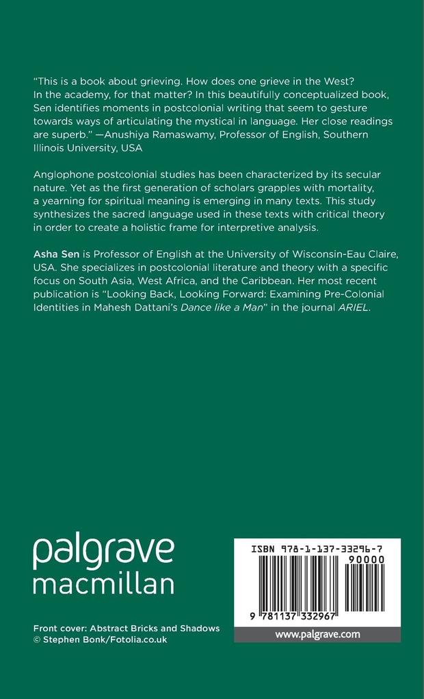 Weitere Ansicht: Postcolonial Yearning | A. Sen, Asha Sen