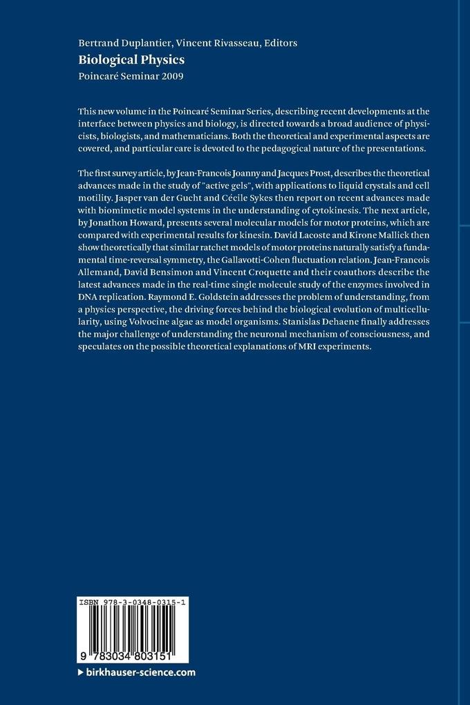 Weitere Ansicht: Biological Physics