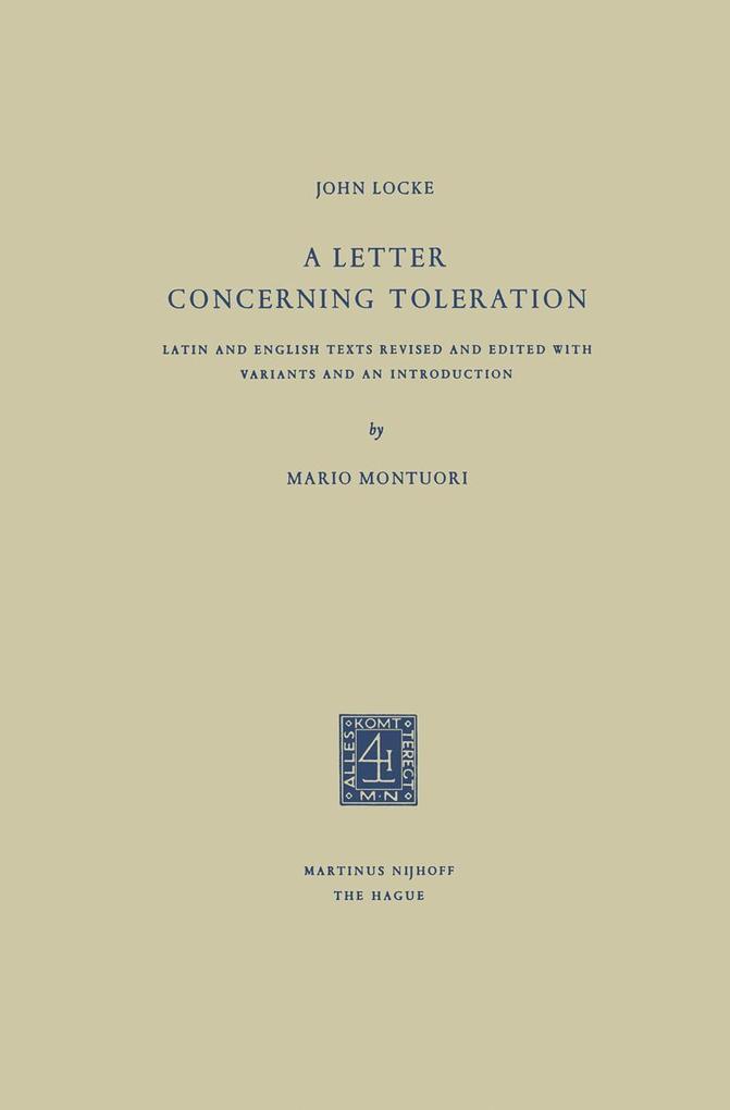 Produktbild: A Letter Concerning Toleration | John Locke