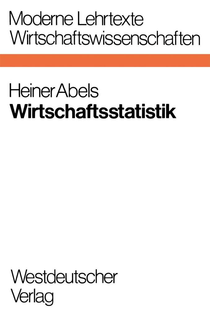 Produktbild: Wirtschaftsstatistik | Heiner Abels