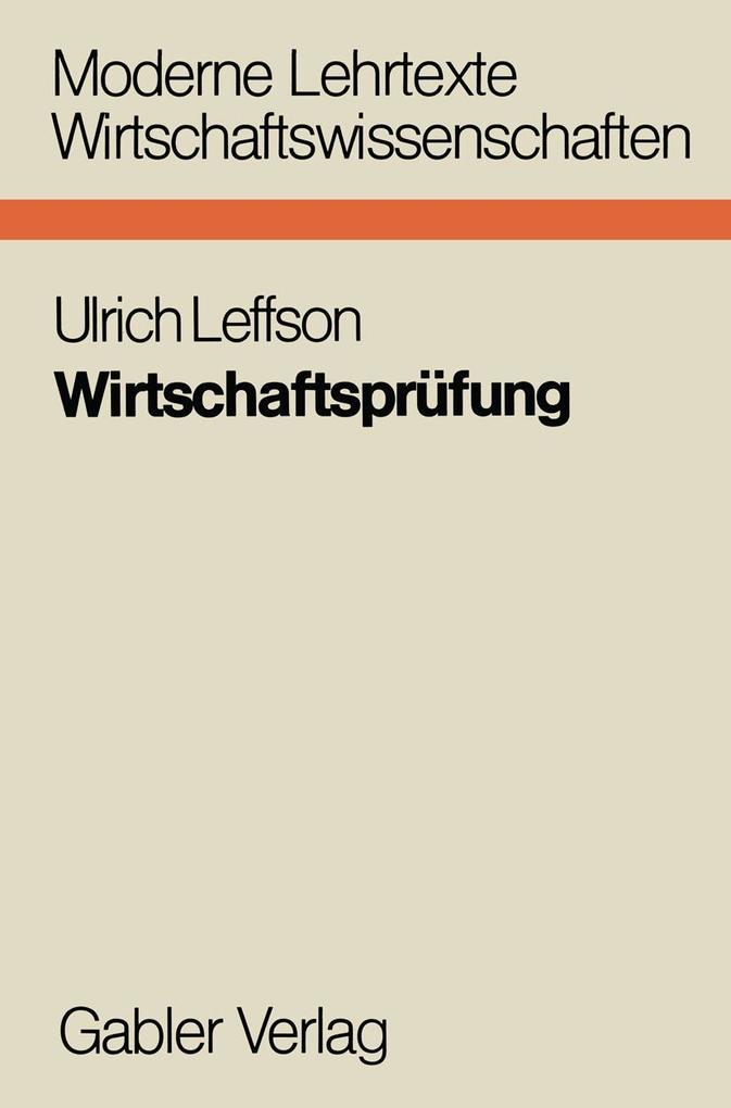 Produktbild: Wirtschaftsprüfung | Leffson Ulrich