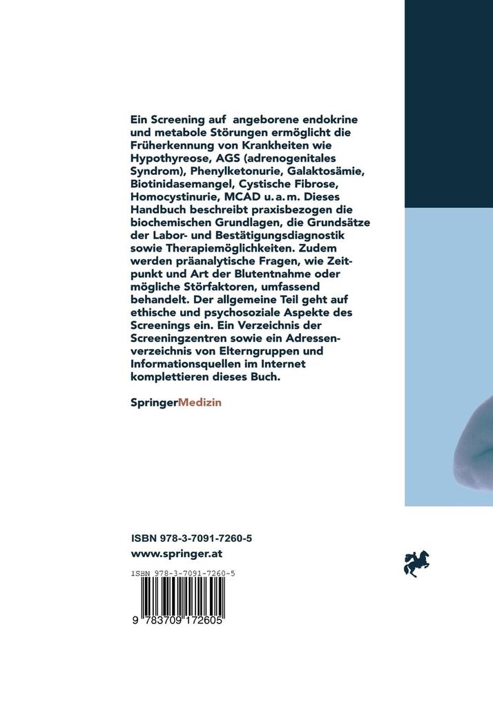 Weitere Ansicht: Screening auf angeborene endokrine und metabole Störungen
