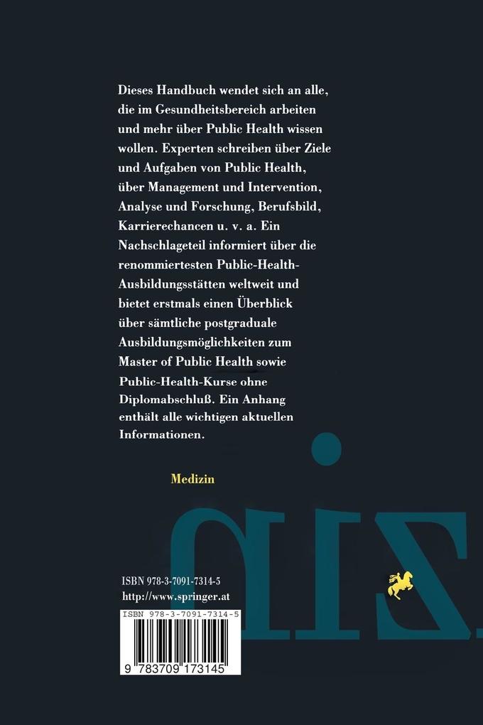 Weitere Ansicht: Das Handbuch Public Health