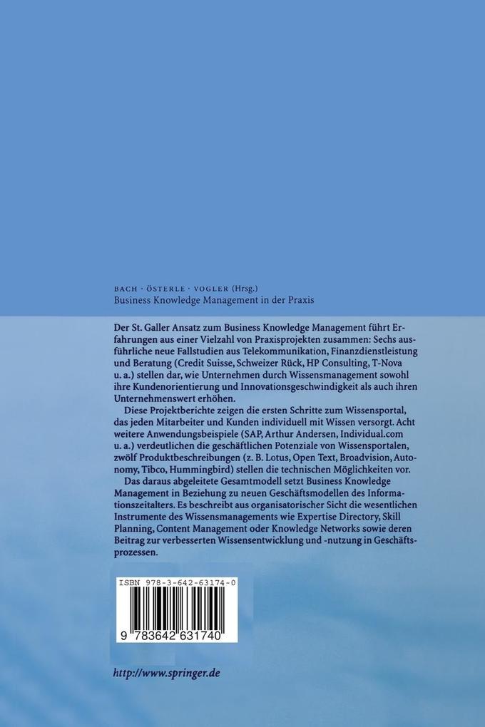 Weitere Ansicht: Business Knowledge Management in der Praxis