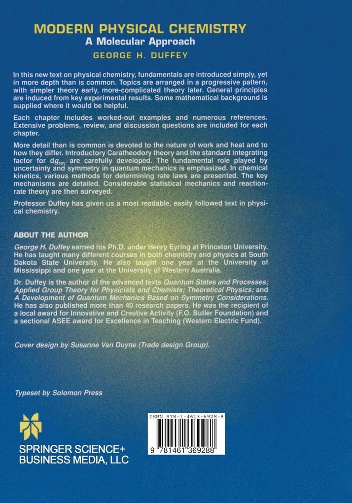 Weitere Ansicht: Modern Physical Chemistry | G. H. Duffey