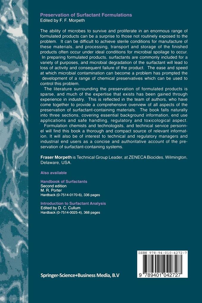 Weitere Ansicht: Preservation of Surfactant Formulations