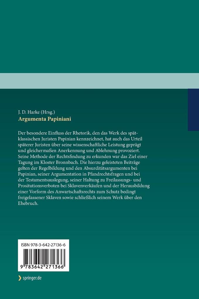 Weitere Ansicht: Argumenta Papiniani
