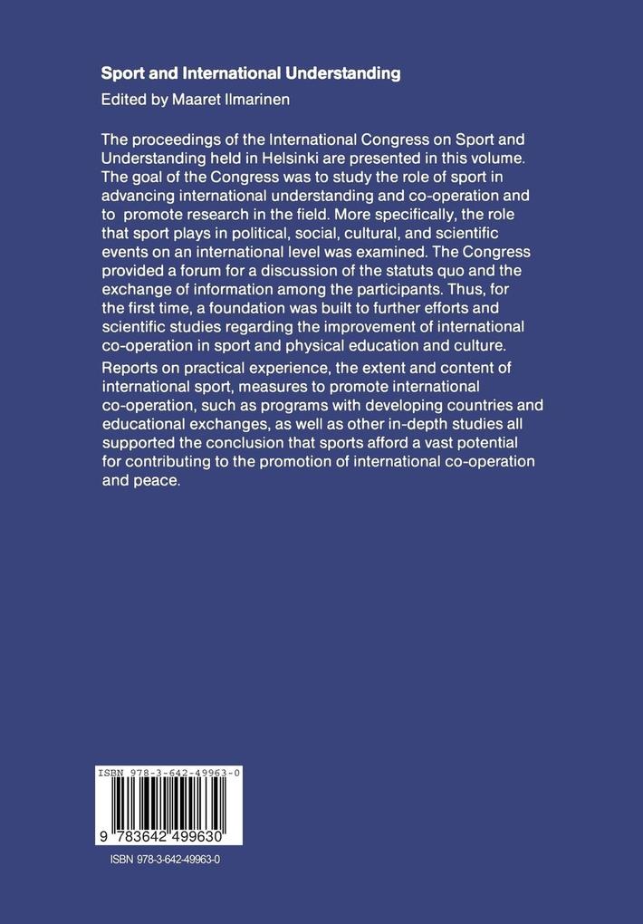 Weitere Ansicht: Sport and International Understanding