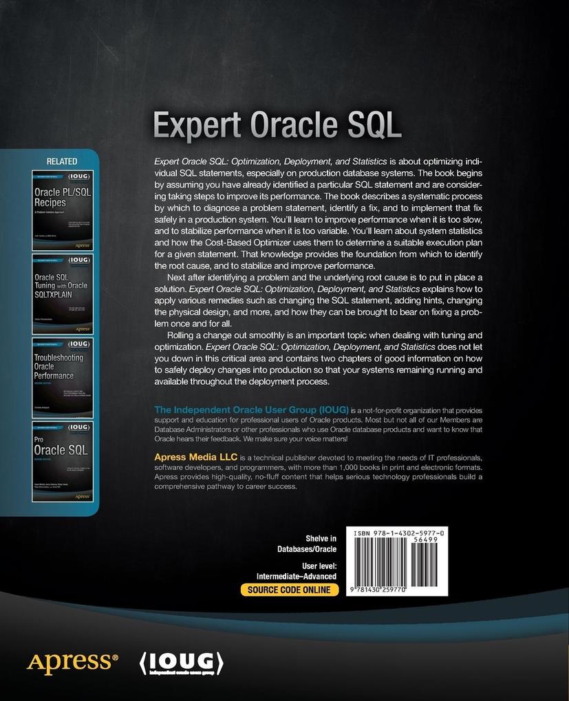 Weitere Ansicht: Expert Oracle SQL | Tony Hasler