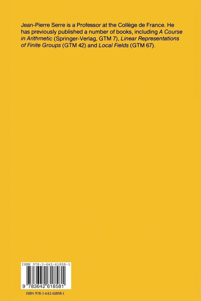 Weitere Ansicht: Trees | Jean-Pierre Serre