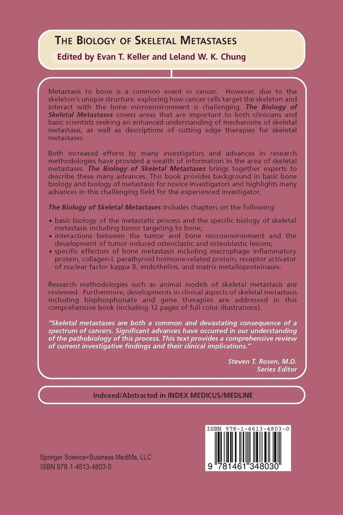 Weitere Ansicht: The Biology of Skeletal Metastases